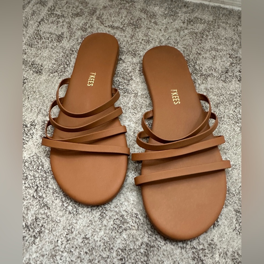 TKEES Senna Natural Strappy Sandals